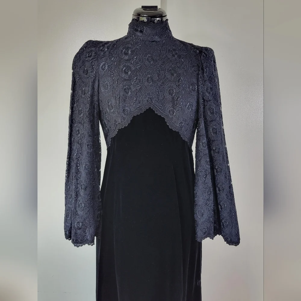 60's Plaisir Tokyo velvet dress - Picture 11 of 15